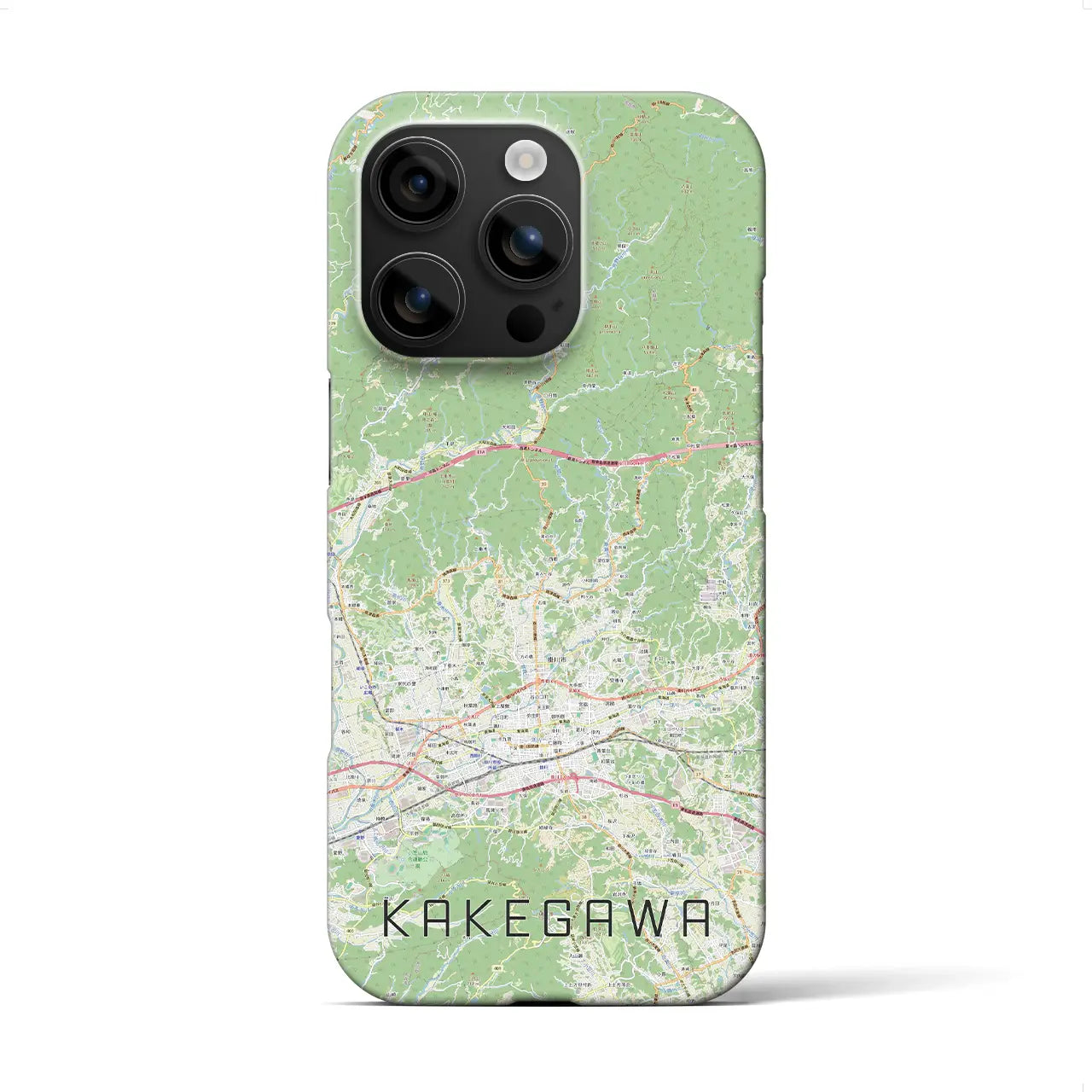 【掛川2(静岡県)】地図柄iPhoneケース(バックカバータイプ)