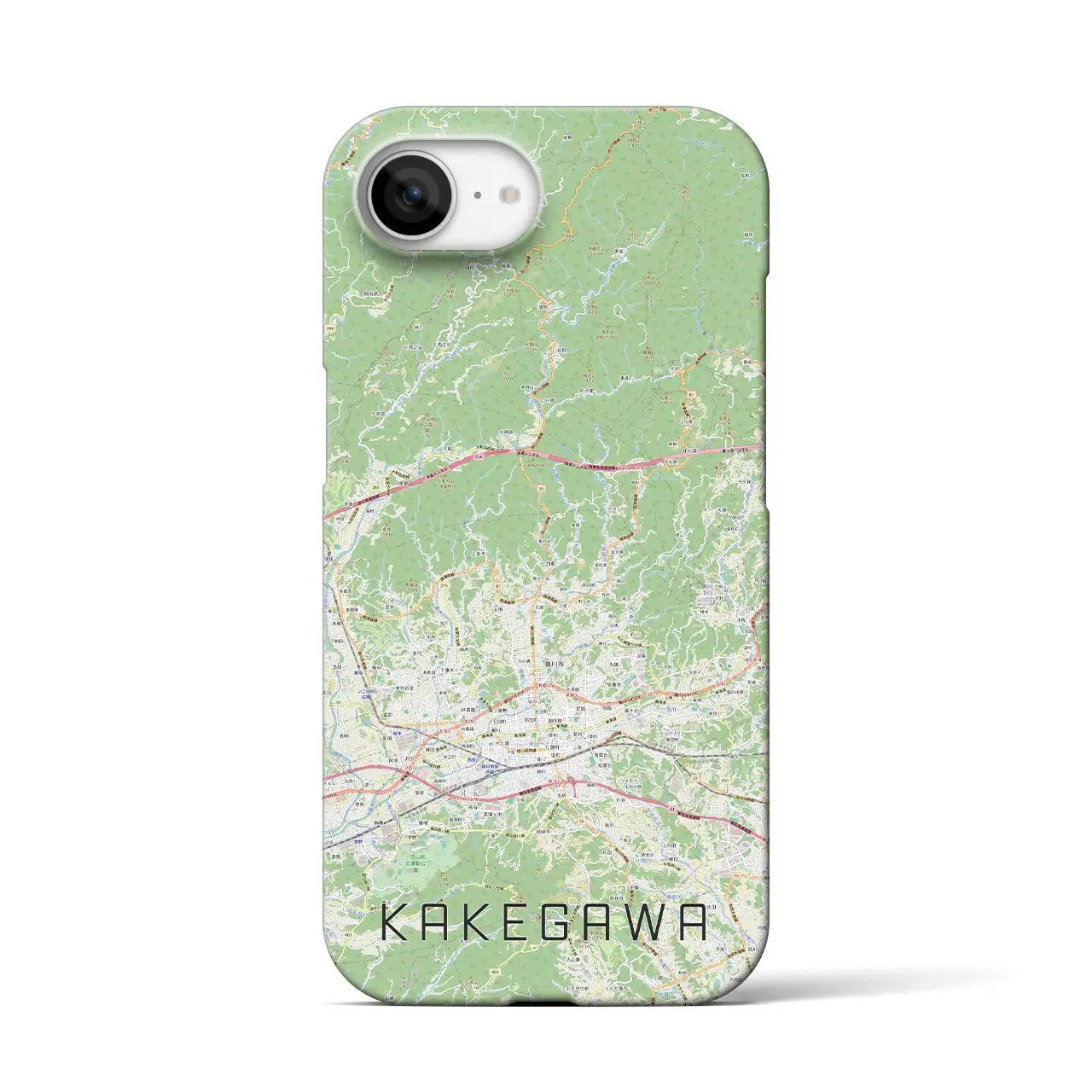 【掛川2(静岡県)】地図柄iPhoneケース(バックカバータイプ)