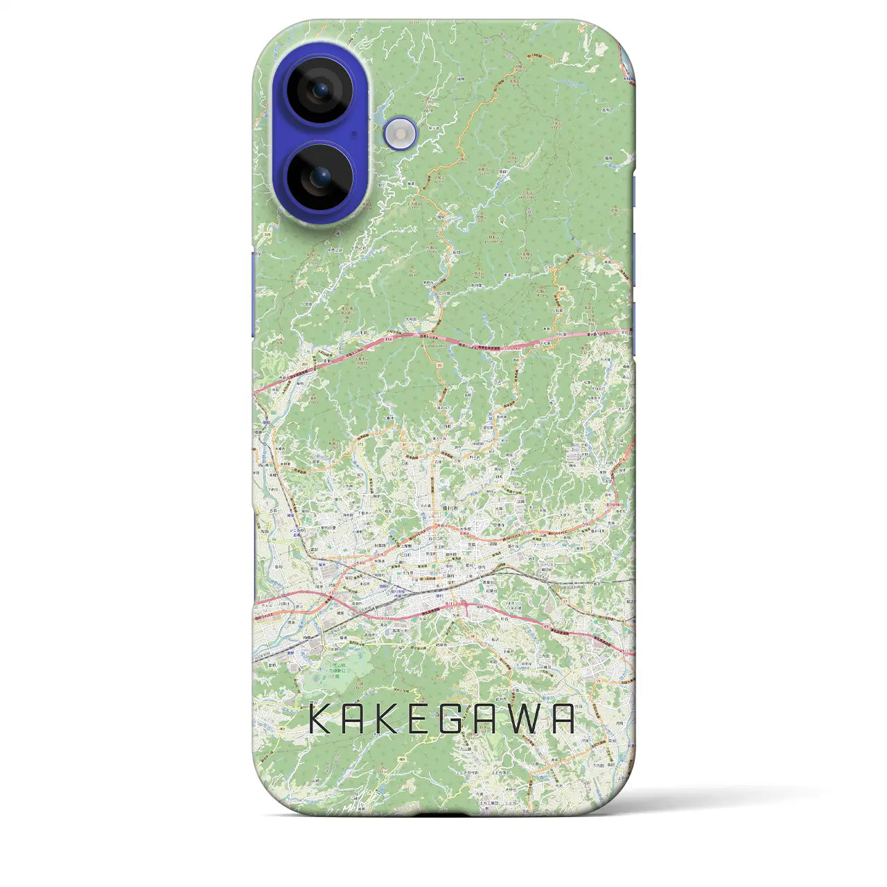 【掛川2(静岡県)】地図柄iPhoneケース(バックカバータイプ)