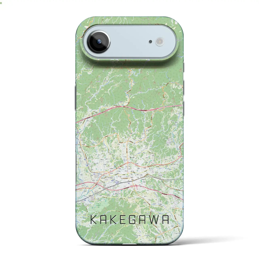 【掛川2(静岡県)】地図柄iPhoneケース(バックカバータイプ)ナチュラル・iPhone 17 Pro Max 用