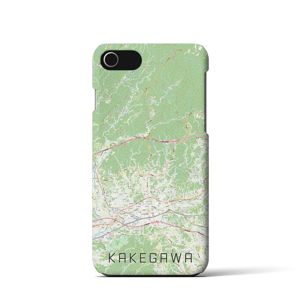 【掛川2(静岡県)】地図柄iPhoneケース(バックカバータイプ)