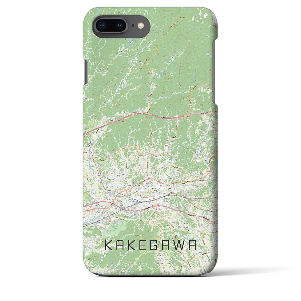 【掛川2(静岡県)】地図柄iPhoneケース(バックカバータイプ)