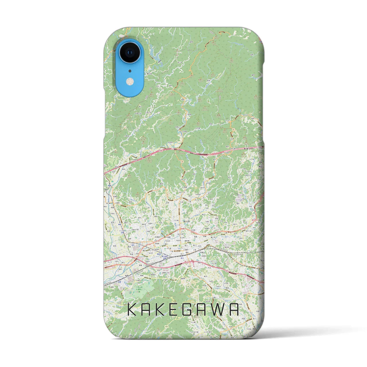 【掛川2(静岡県)】地図柄iPhoneケース(バックカバータイプ)