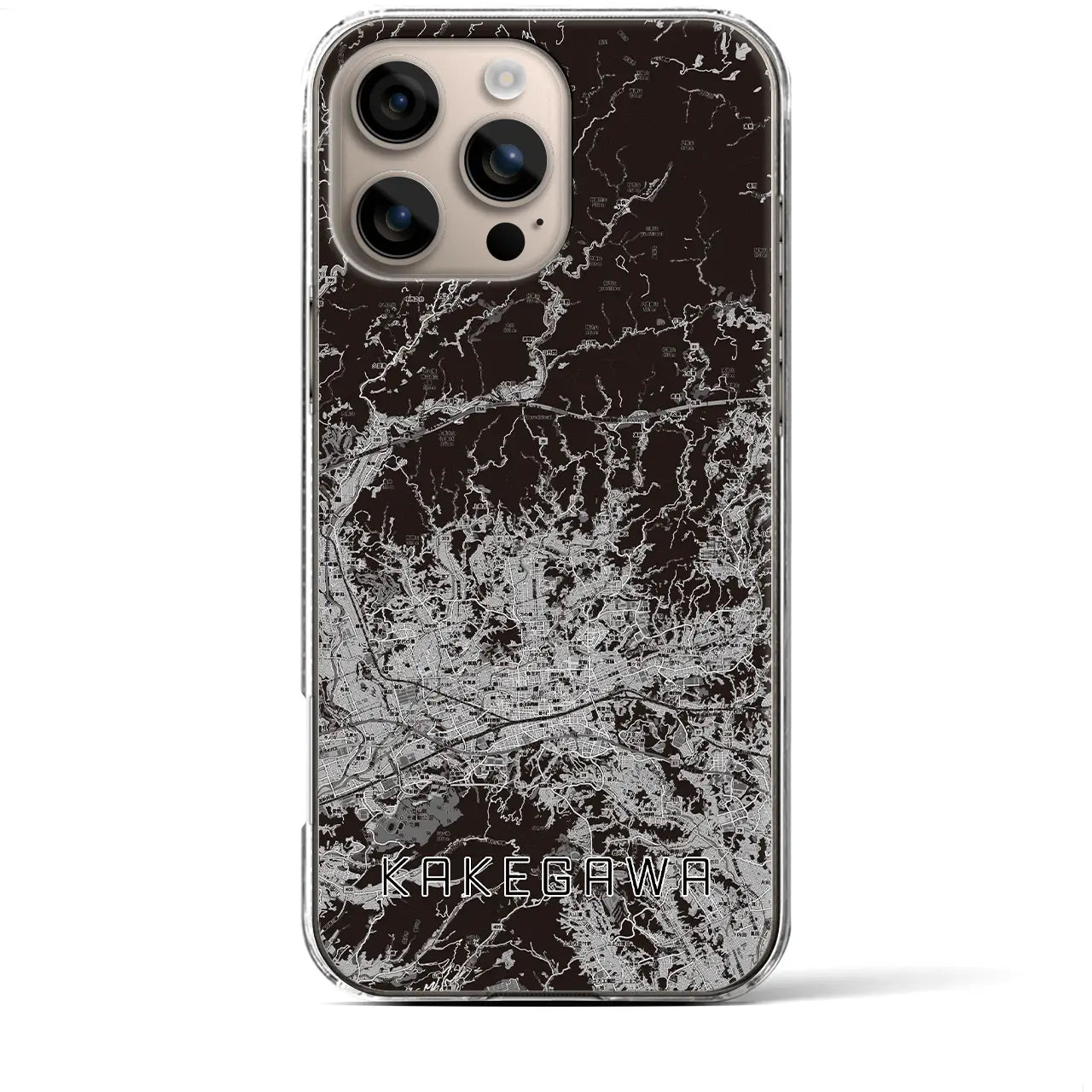 【掛川2(静岡県)】地図柄iPhoneケース(クリアタイプ)