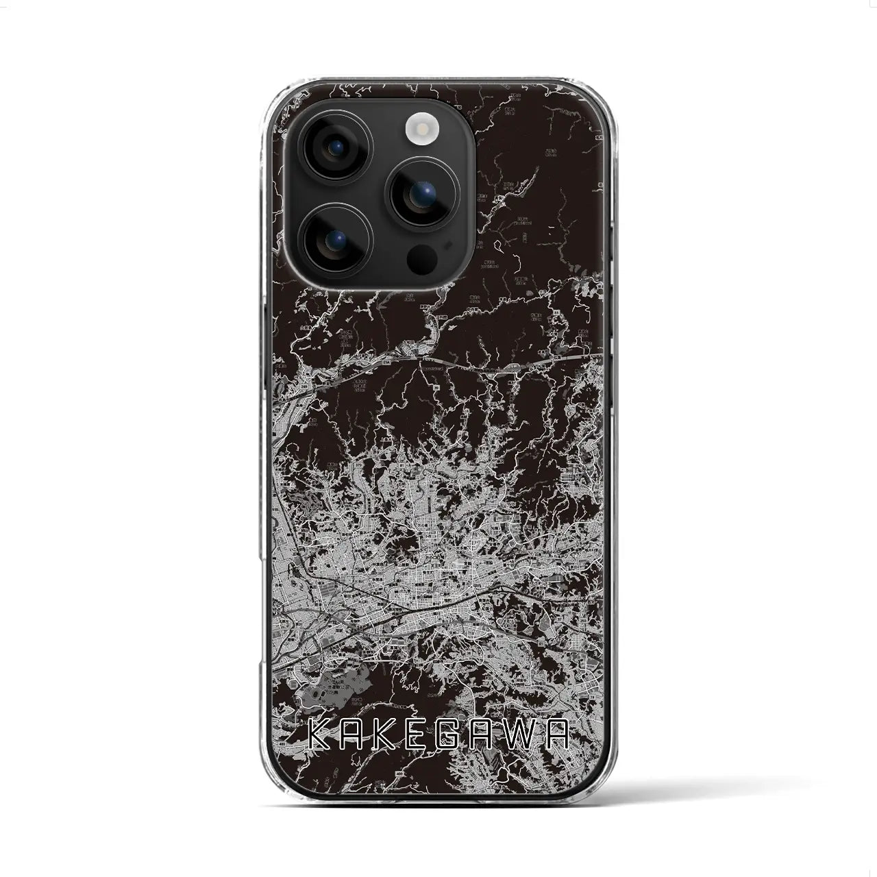 【掛川2(静岡県)】地図柄iPhoneケース(クリアタイプ)