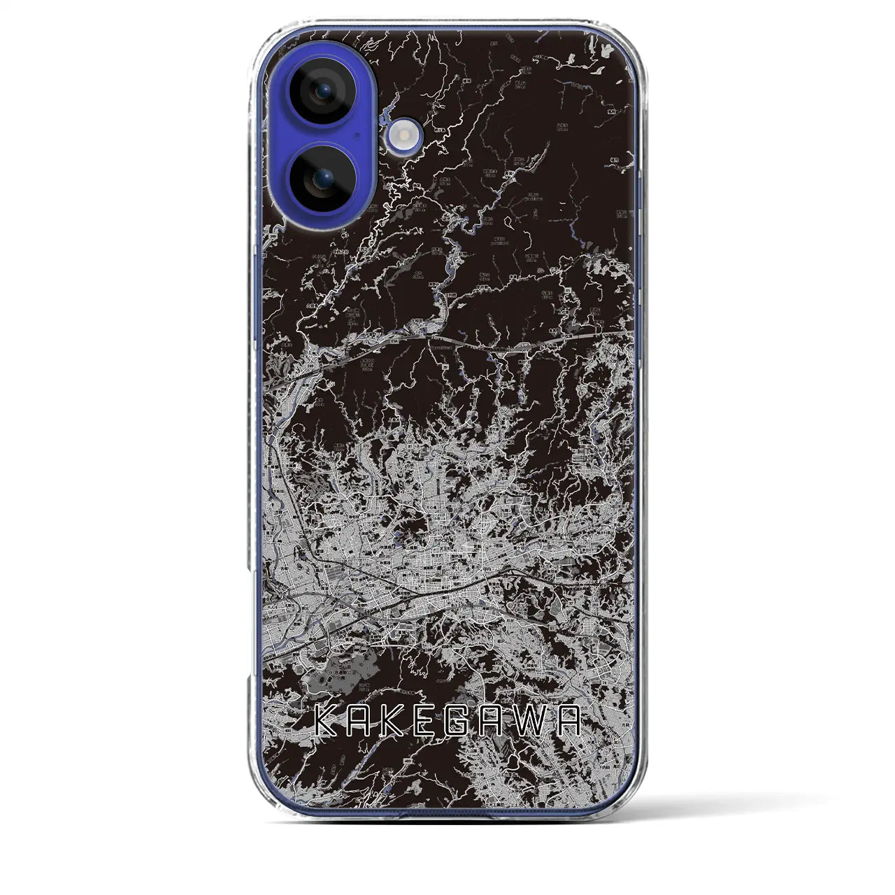 【掛川2(静岡県)】地図柄iPhoneケース(クリアタイプ)