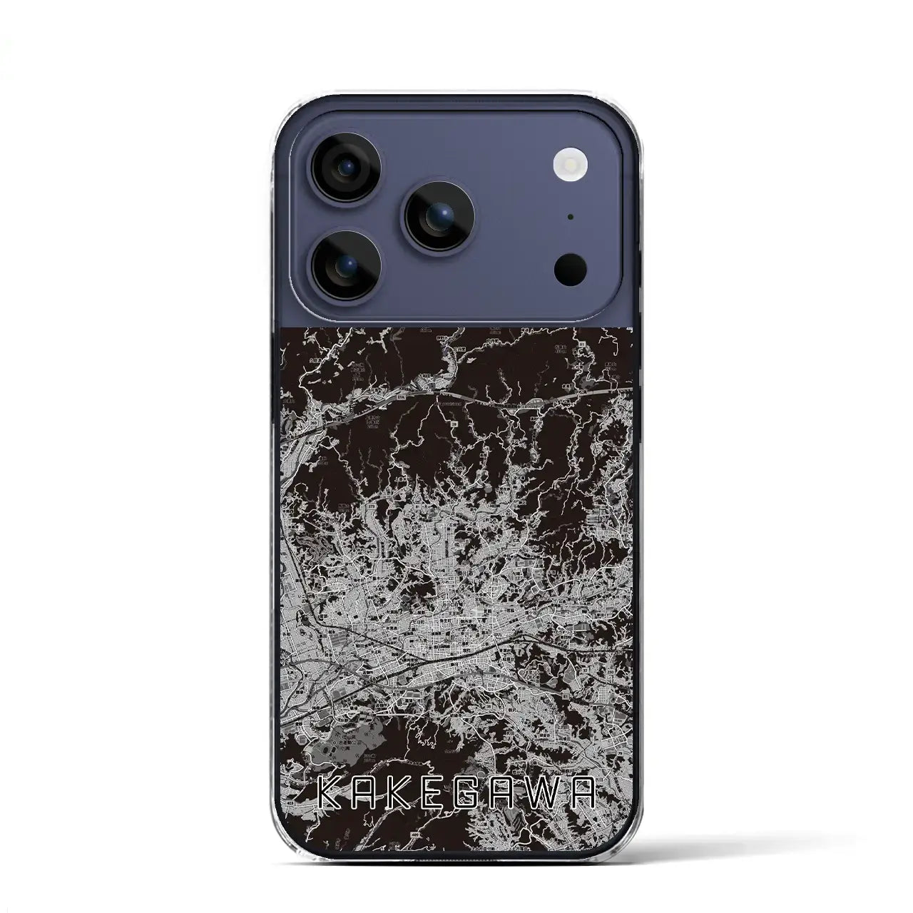 【掛川2(静岡県)】地図柄iPhoneケース(クリアタイプ)