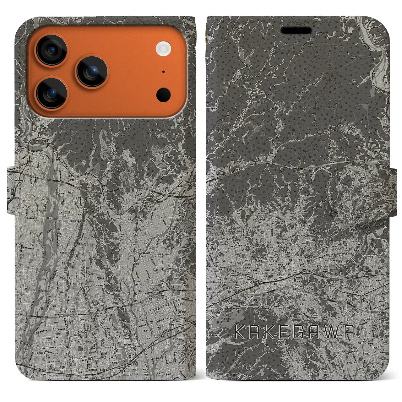 【掛川2(静岡県)】地図柄iPhoneケース(手帳タイプ)