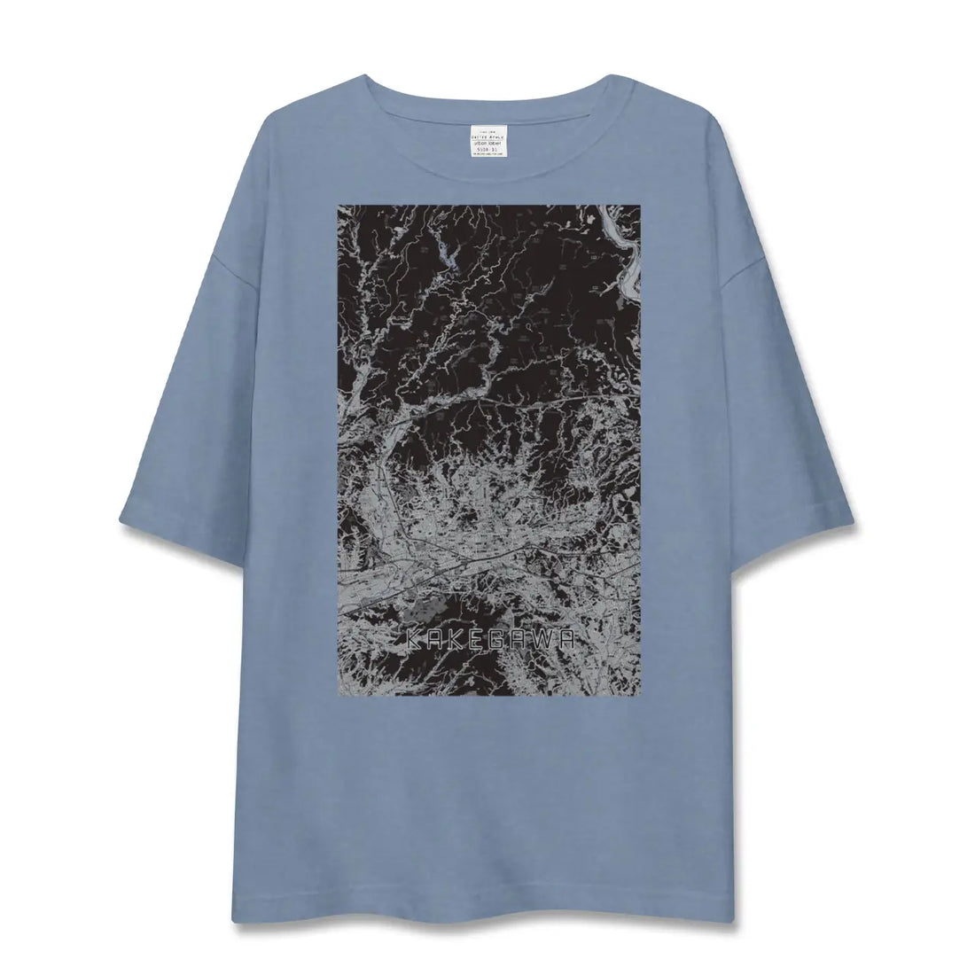 【掛川2(静岡県)】地図柄ビッグシルエットTシャツ