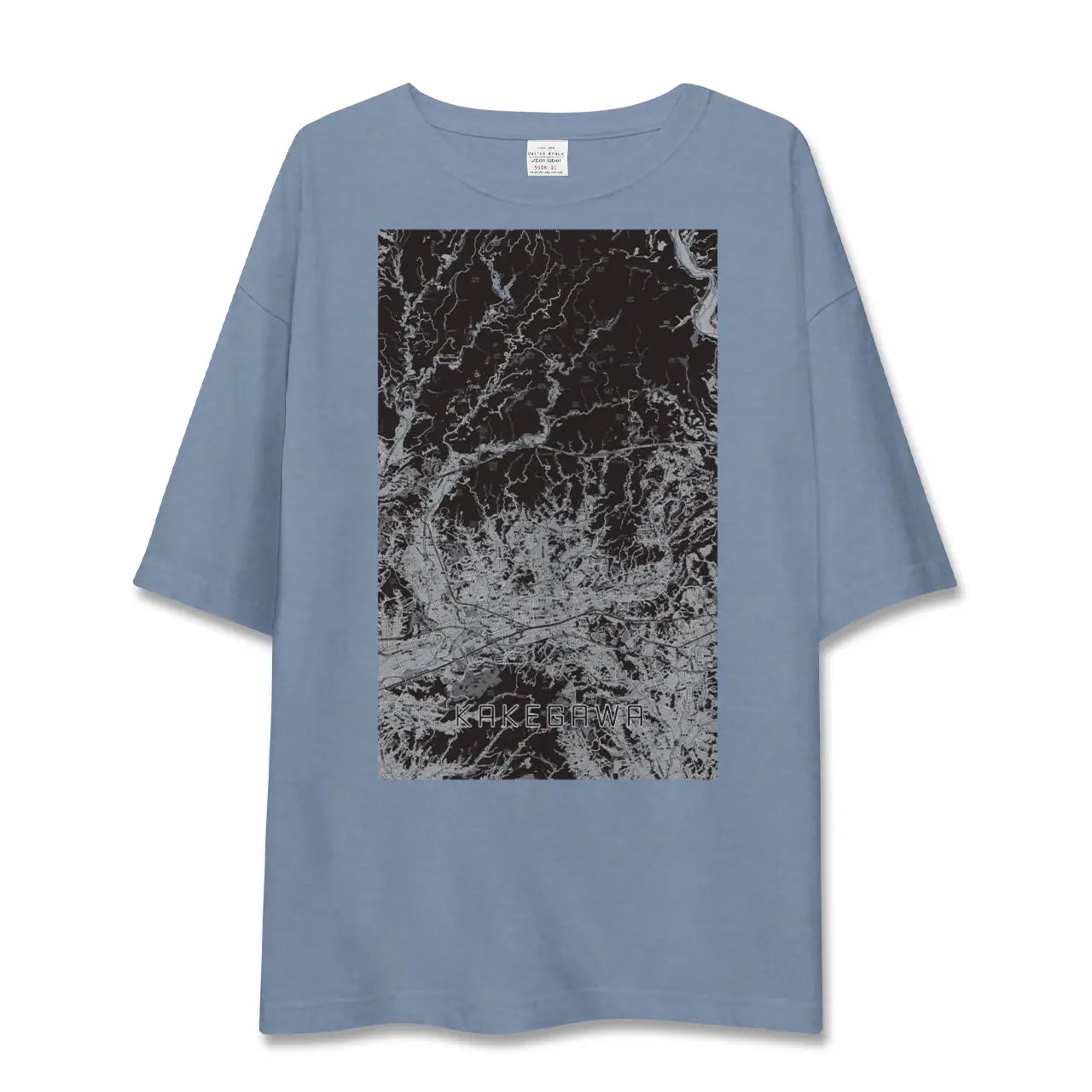 【掛川2(静岡県)】地図柄ビッグシルエットTシャツ