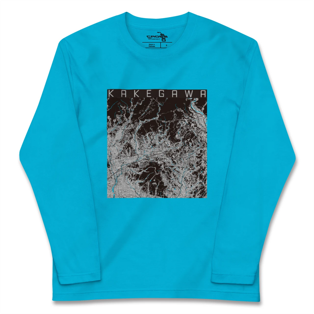 【掛川(静岡県)】地図柄ロングスリーブTシャツ