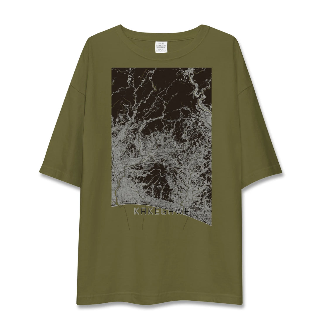 【掛川(静岡県)】地図柄ビッグシルエットTシャツ