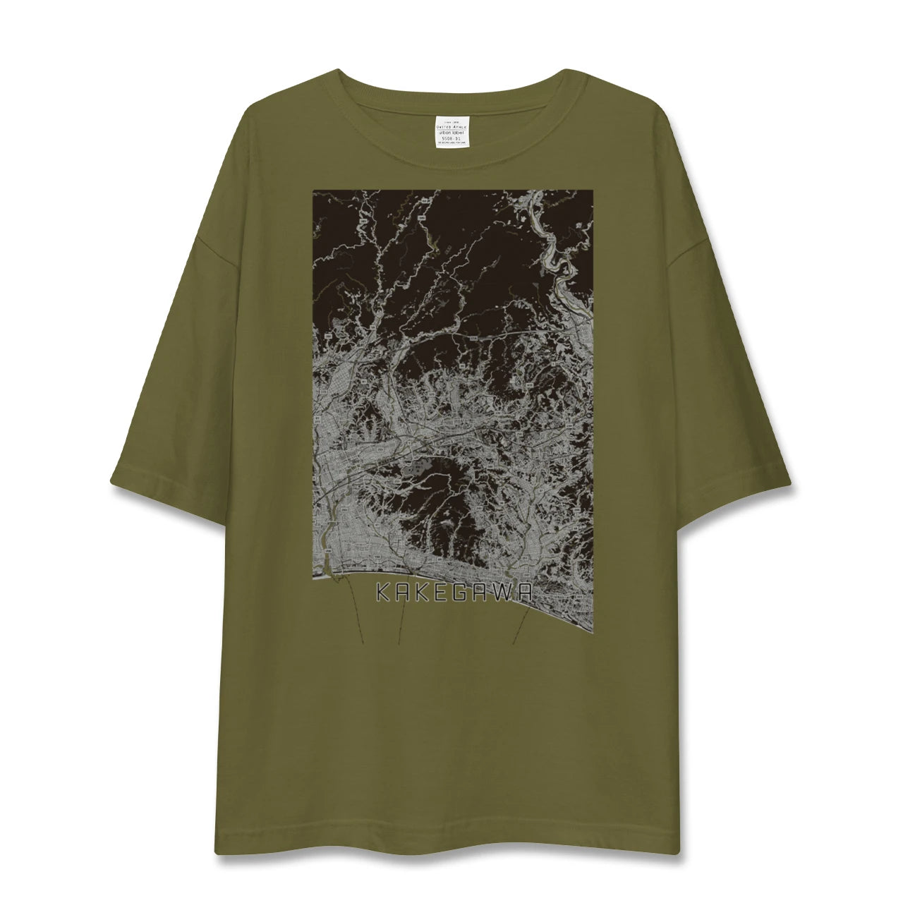 【掛川(静岡県)】地図柄ビッグシルエットTシャツ