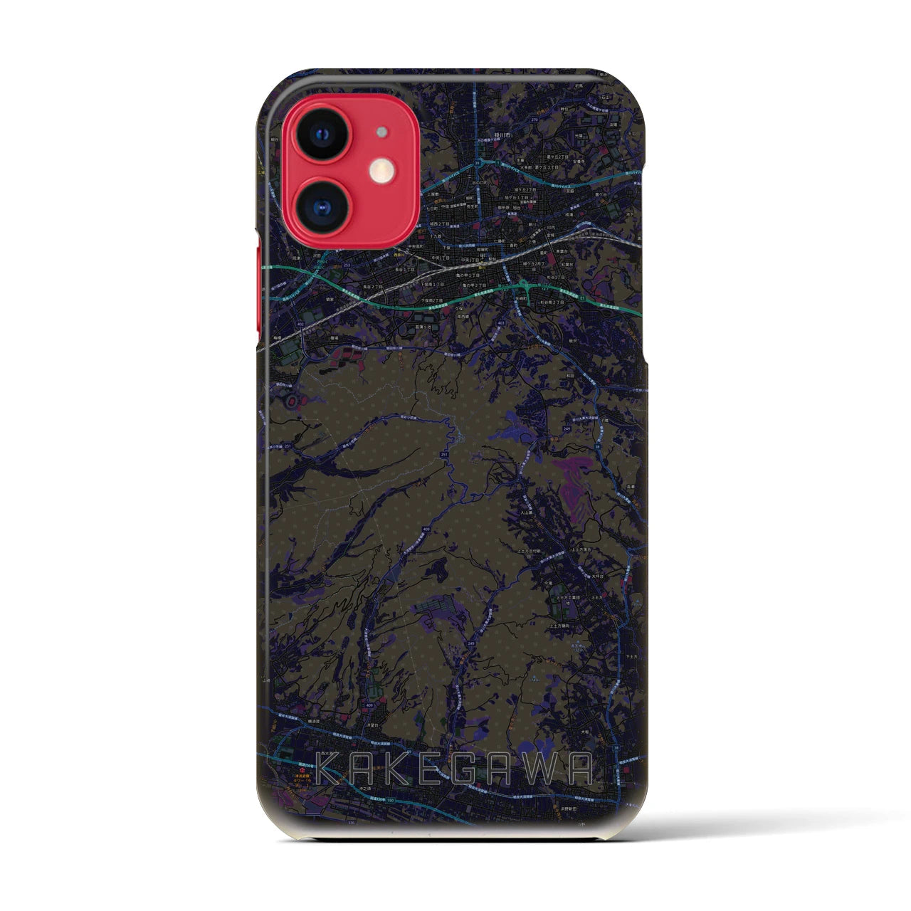 【掛川(静岡県)】地図柄iPhoneケース(バックカバータイプ)