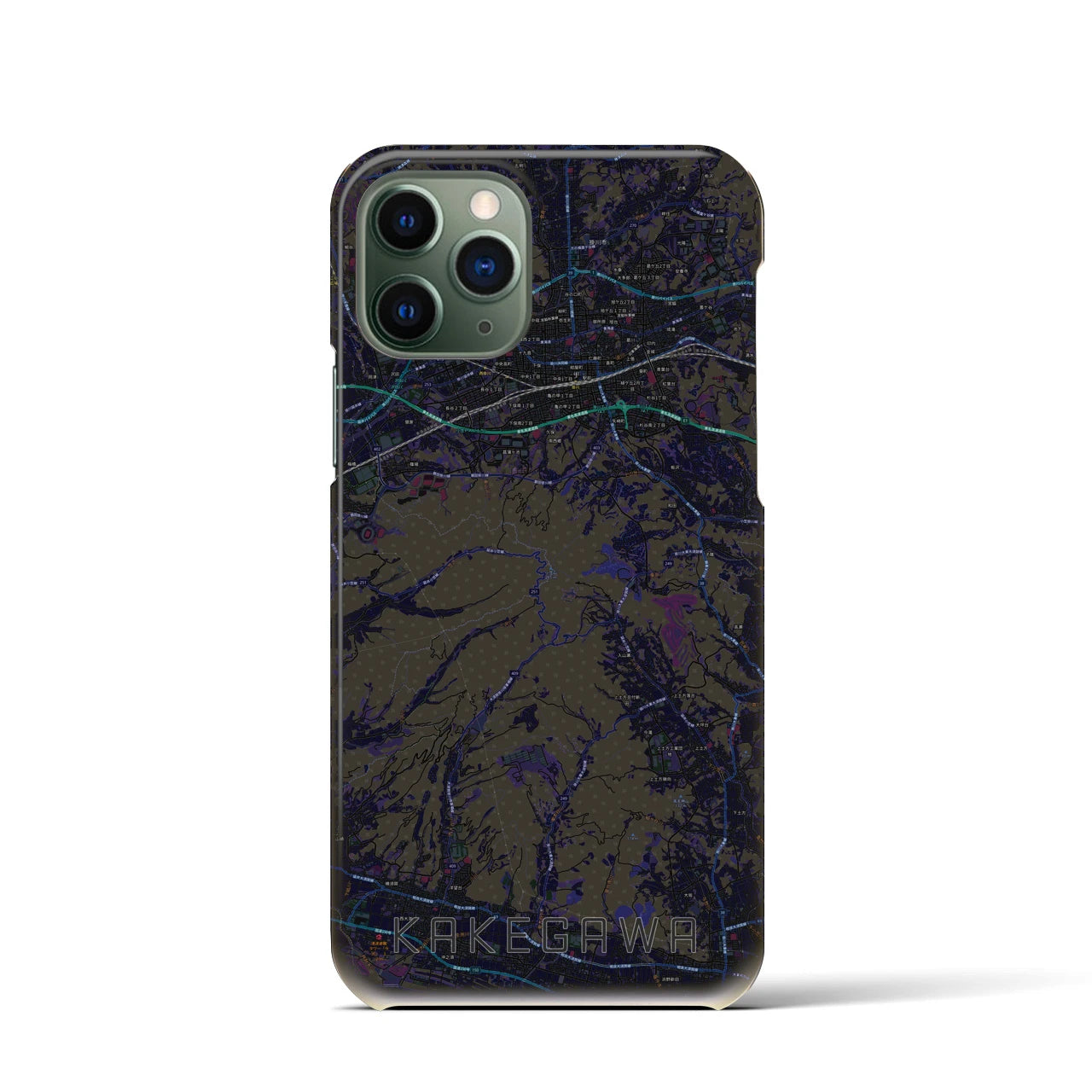 【掛川(静岡県)】地図柄iPhoneケース(バックカバータイプ)