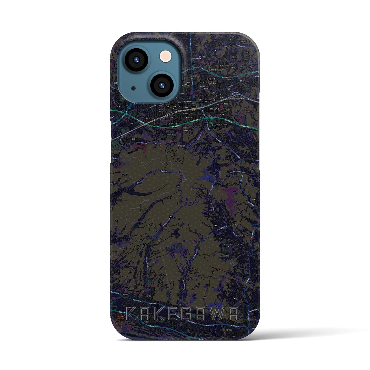 【掛川(静岡県)】地図柄iPhoneケース(バックカバータイプ)