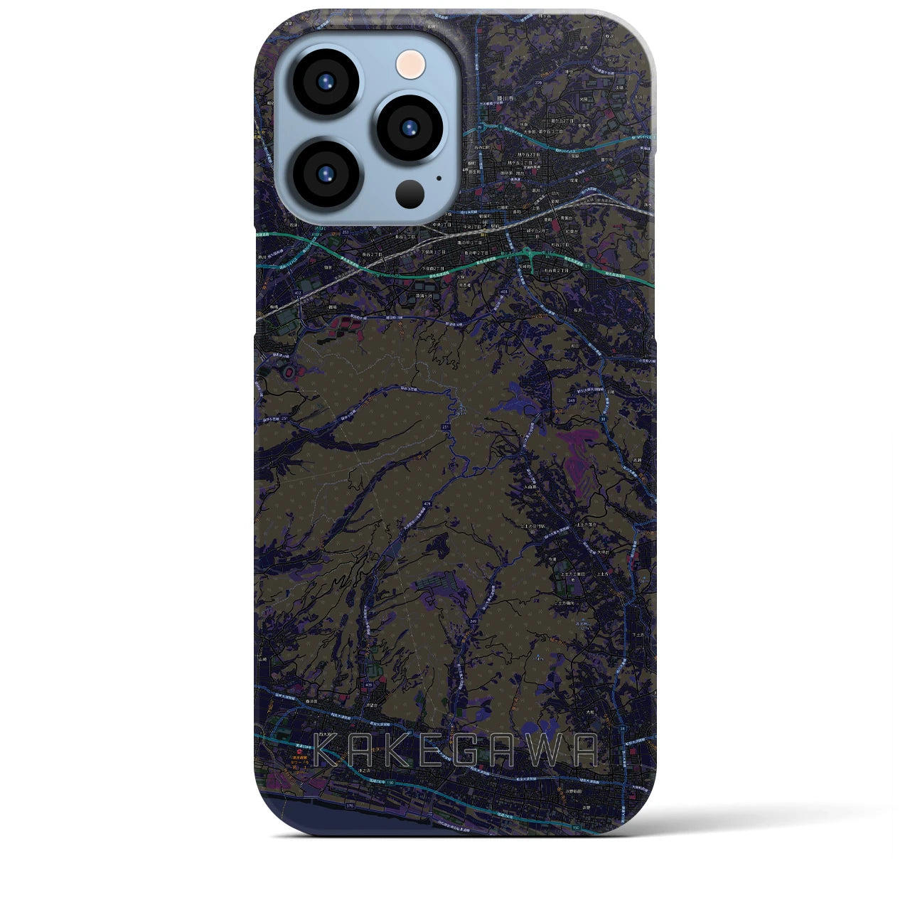【掛川(静岡県)】地図柄iPhoneケース(バックカバータイプ)