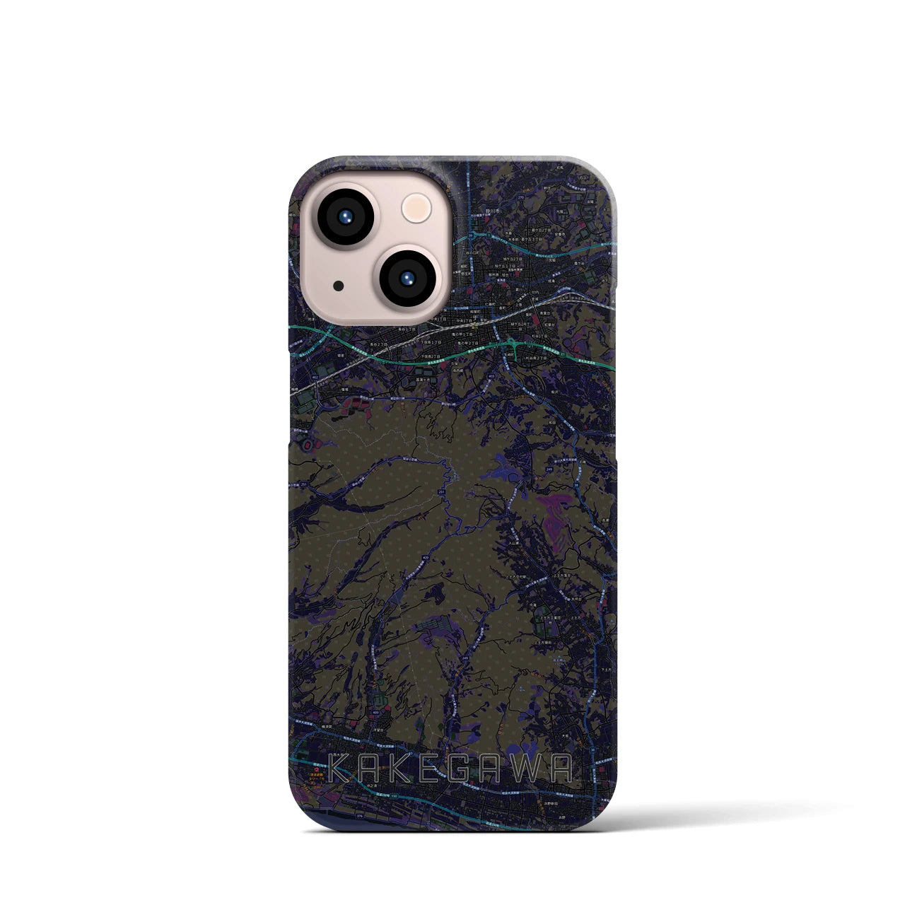 【掛川(静岡県)】地図柄iPhoneケース(バックカバータイプ)