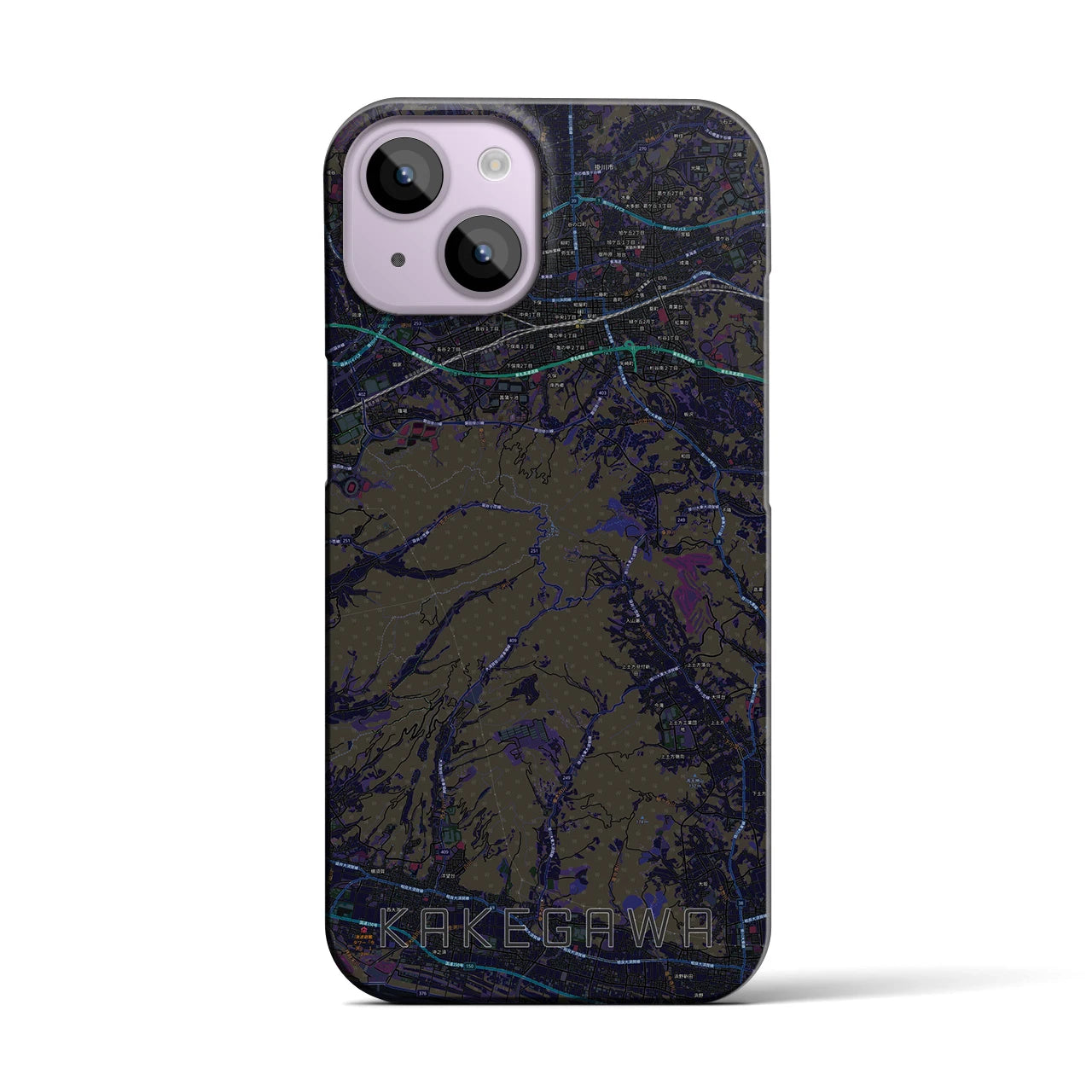 【掛川(静岡県)】地図柄iPhoneケース(バックカバータイプ)