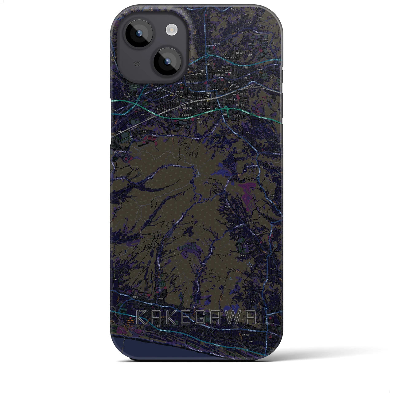 【掛川(静岡県)】地図柄iPhoneケース(バックカバータイプ)