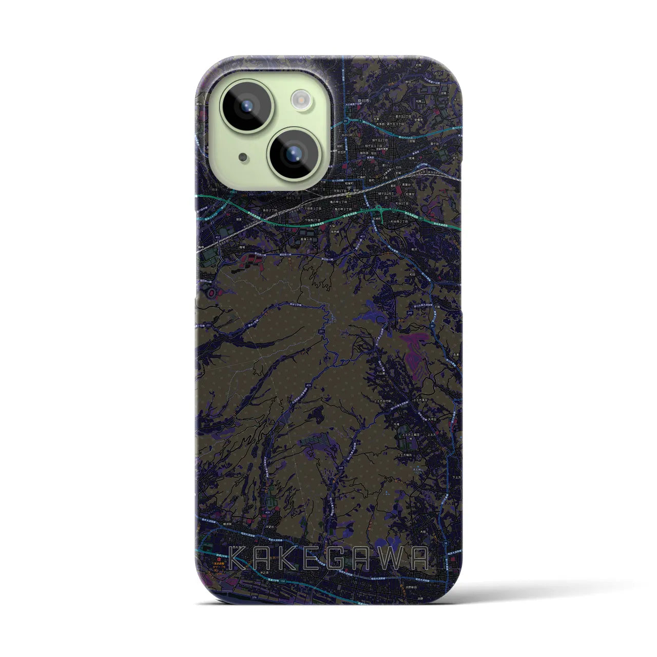 【掛川(静岡県)】地図柄iPhoneケース(バックカバータイプ)