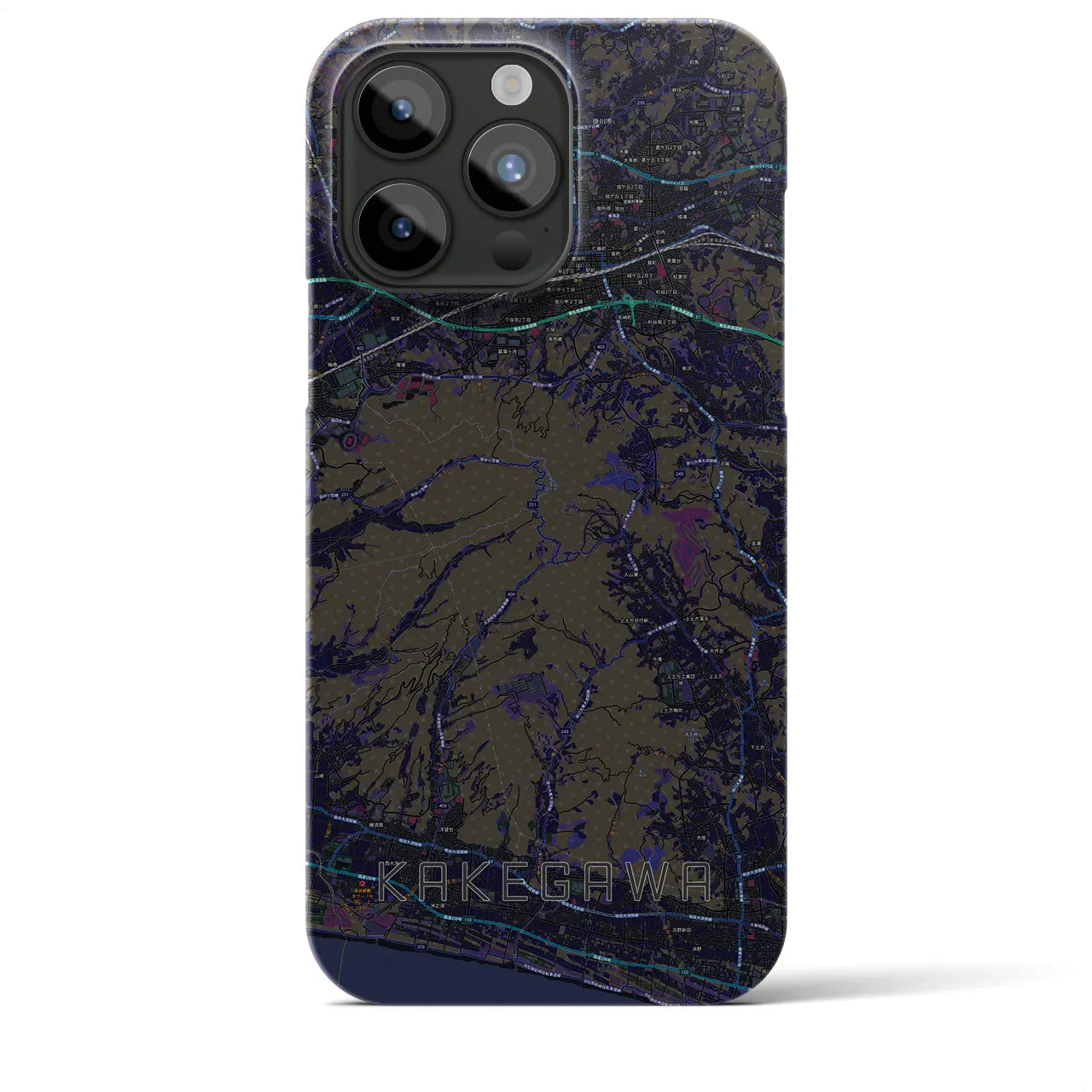 【掛川(静岡県)】地図柄iPhoneケース(バックカバータイプ)