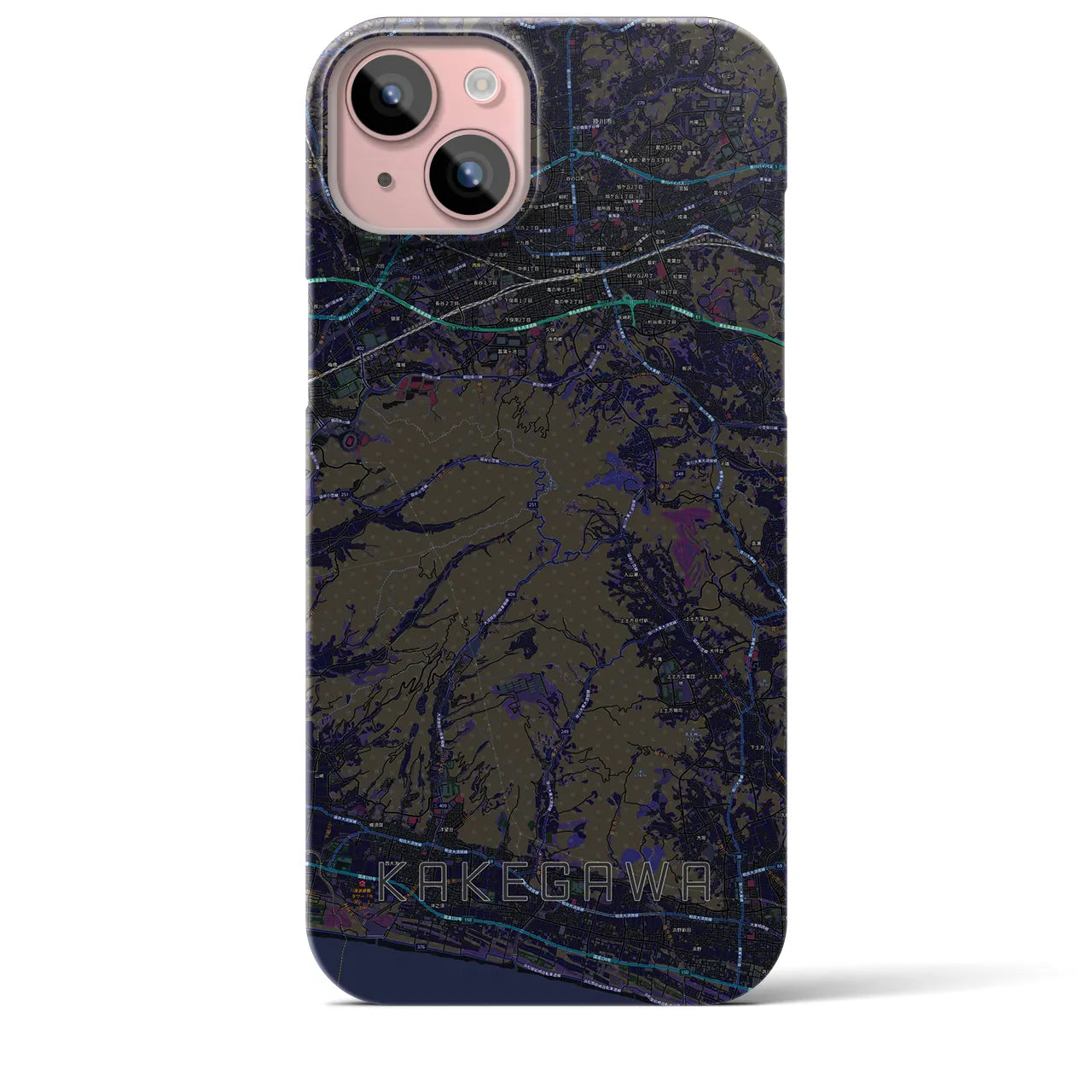 【掛川(静岡県)】地図柄iPhoneケース(バックカバータイプ)