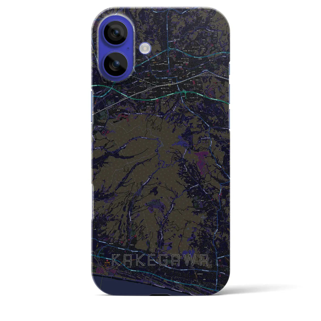 【掛川(静岡県)】地図柄iPhoneケース(バックカバータイプ)