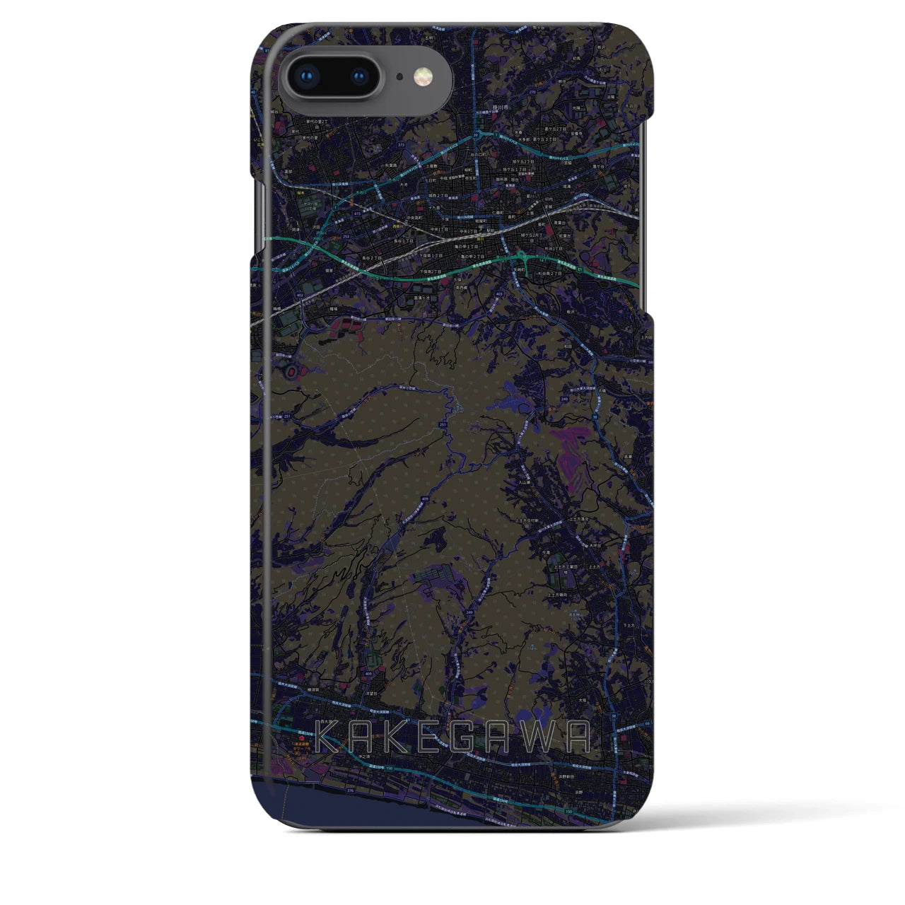 【掛川(静岡県)】地図柄iPhoneケース(バックカバータイプ)