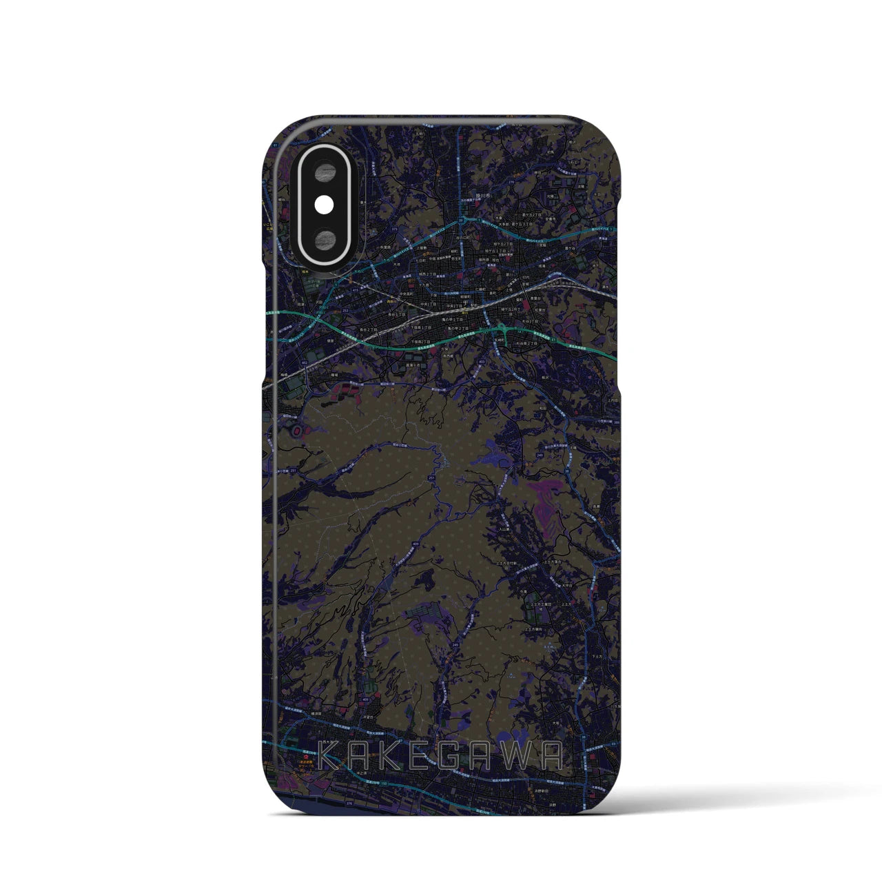 【掛川(静岡県)】地図柄iPhoneケース(バックカバータイプ)