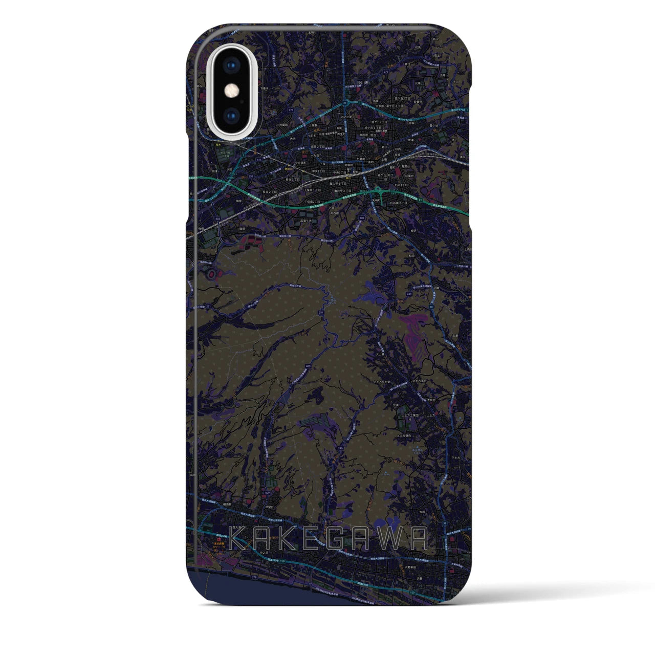 【掛川(静岡県)】地図柄iPhoneケース(バックカバータイプ)