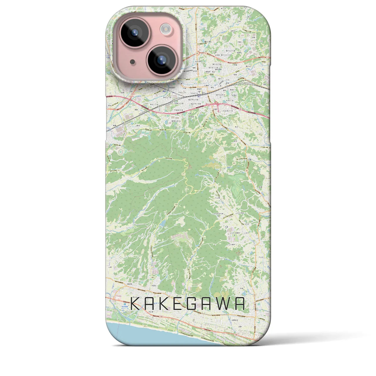 【掛川(静岡県)】地図柄iPhoneケース(バックカバータイプ)