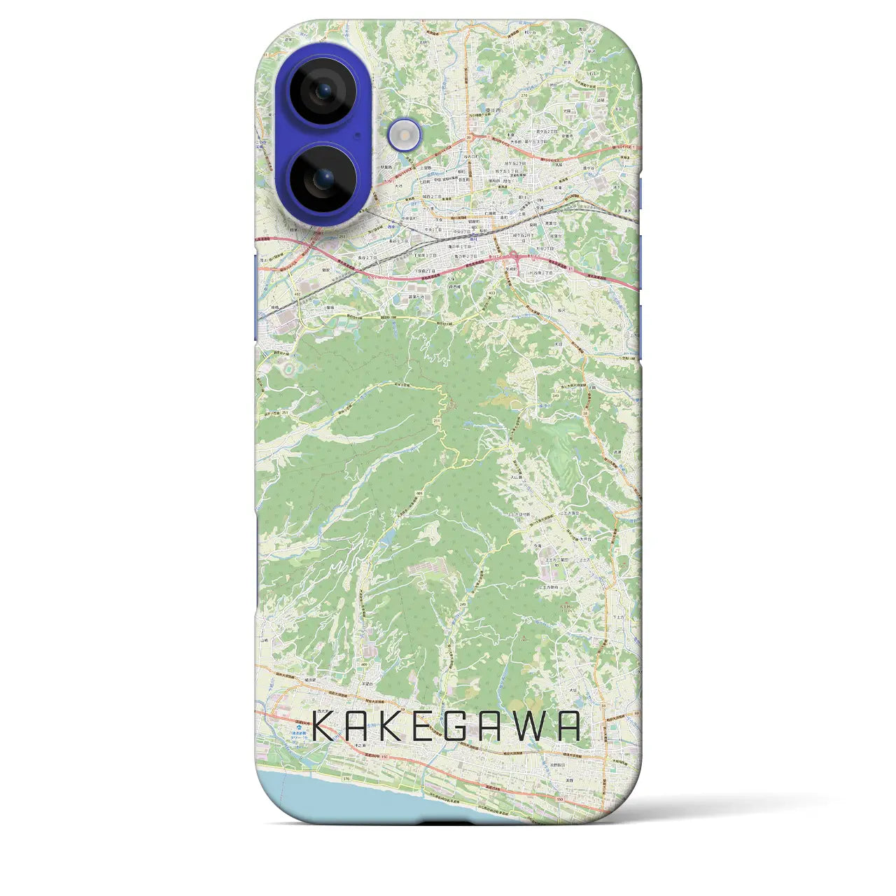 【掛川(静岡県)】地図柄iPhoneケース(バックカバータイプ)ナチュラル・iPhone 16 Pro Max 用