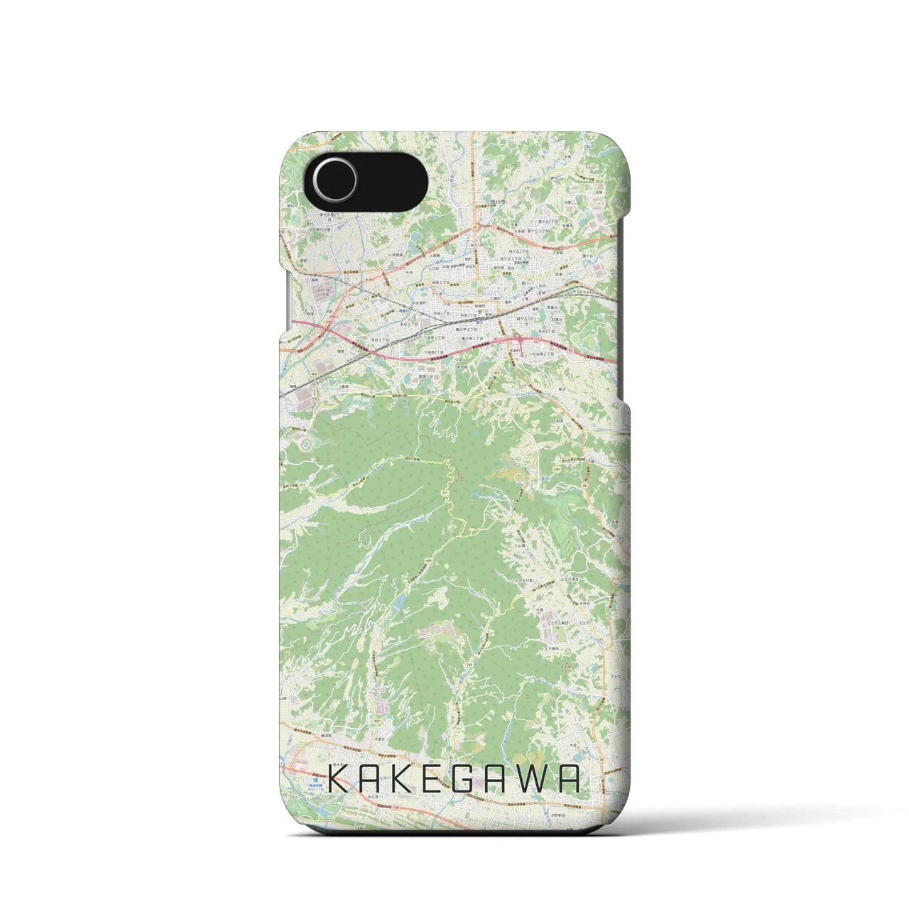 【掛川(静岡県)】地図柄iPhoneケース(バックカバータイプ)