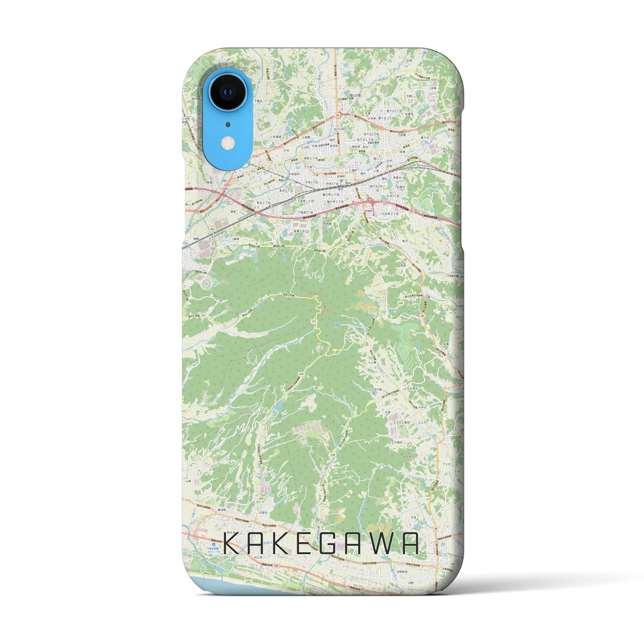 【掛川(静岡県)】地図柄iPhoneケース(バックカバータイプ)