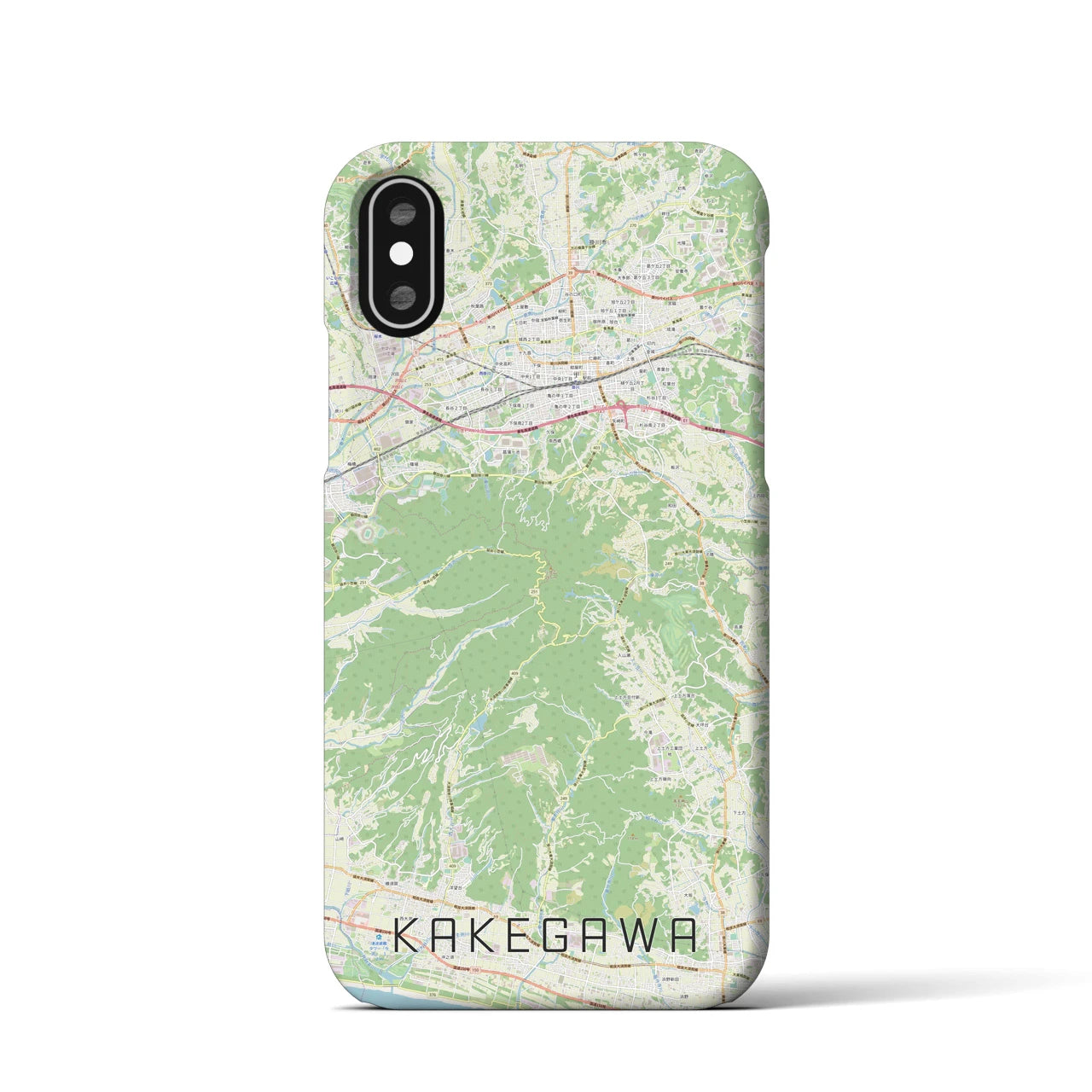 【掛川(静岡県)】地図柄iPhoneケース(バックカバータイプ)