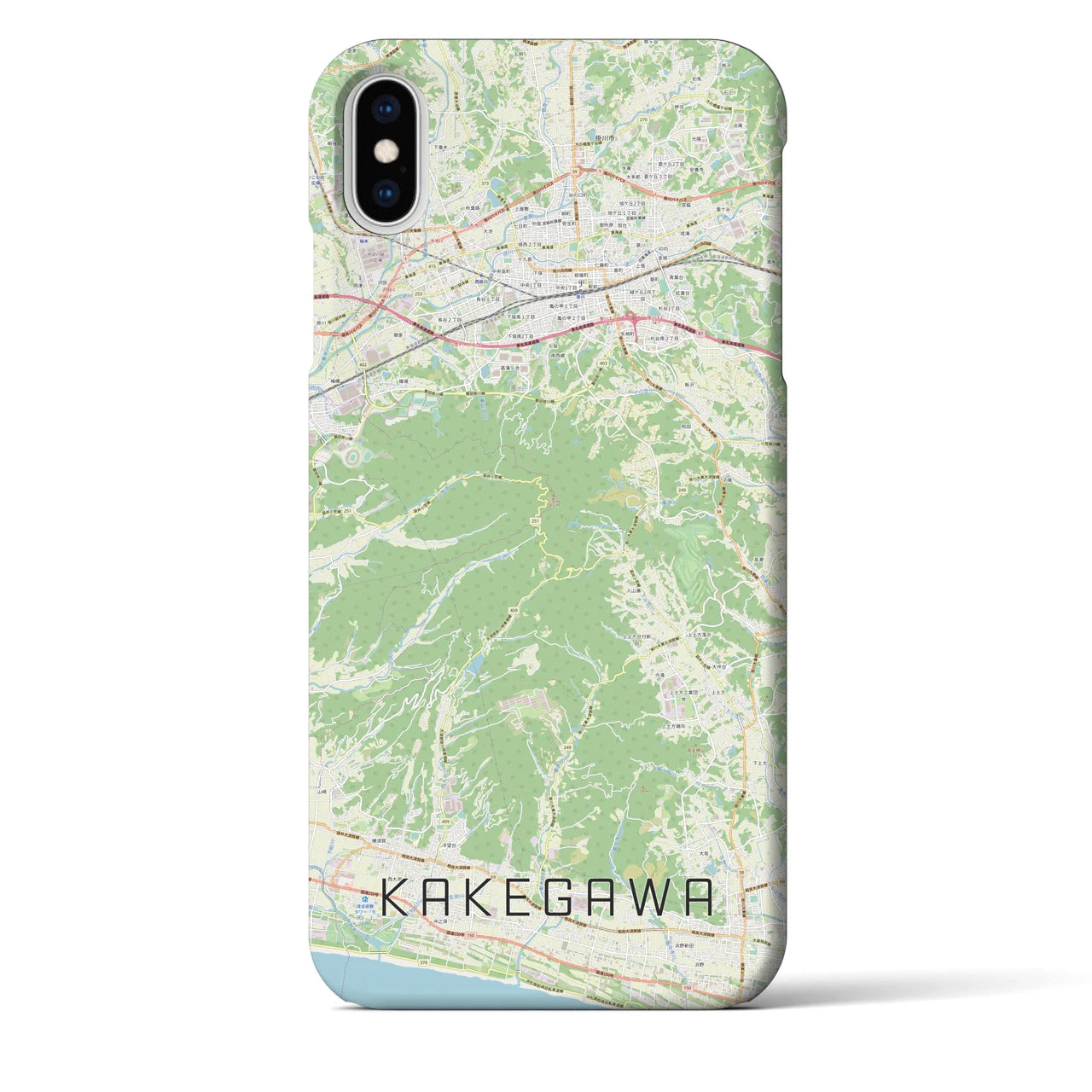 【掛川(静岡県)】地図柄iPhoneケース(バックカバータイプ)