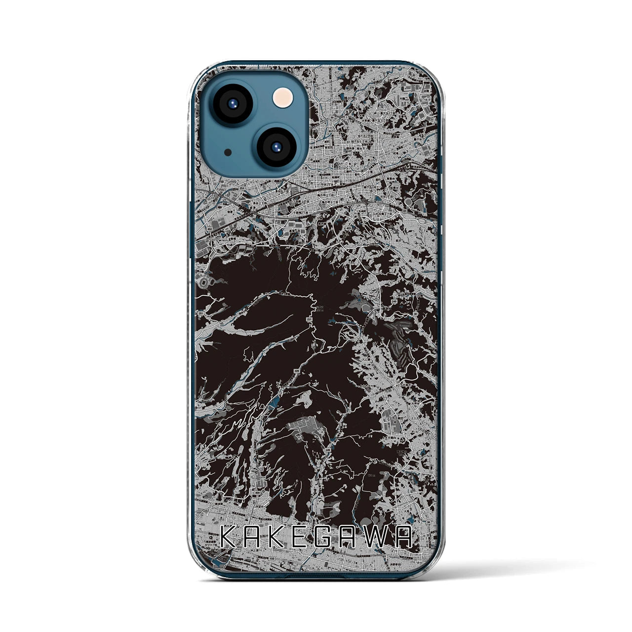 【掛川(静岡県)】地図柄iPhoneケース(クリアタイプ)