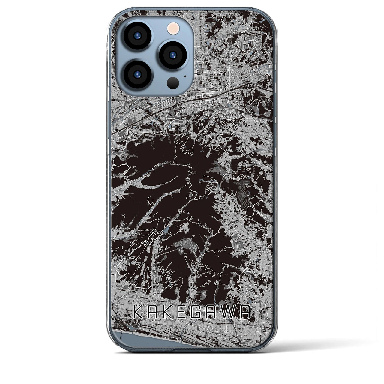 【掛川(静岡県)】地図柄iPhoneケース(クリアタイプ)