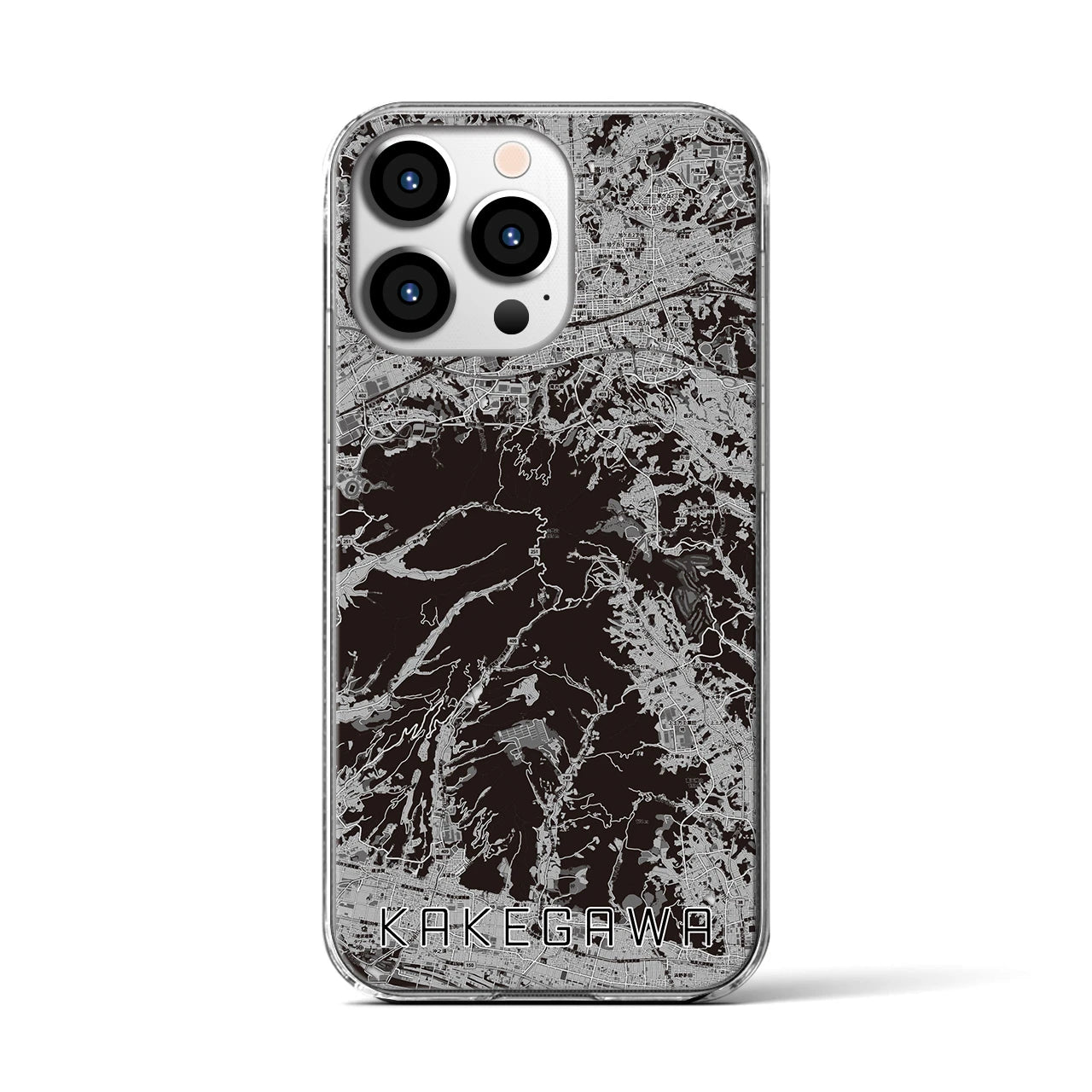 【掛川(静岡県)】地図柄iPhoneケース(クリアタイプ)