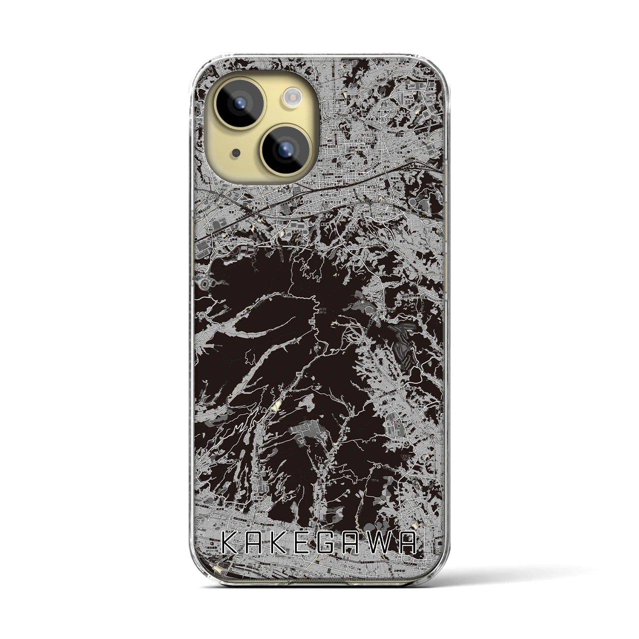 【掛川(静岡県)】地図柄iPhoneケース(クリアタイプ)