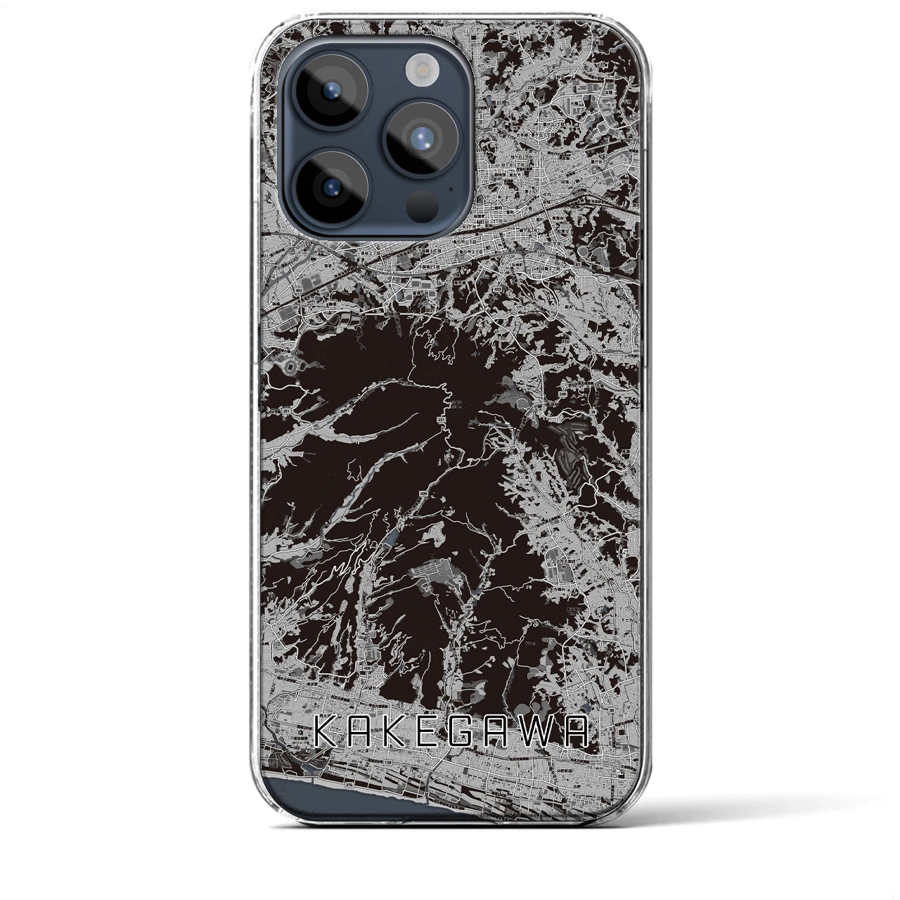 【掛川(静岡県)】地図柄iPhoneケース(クリアタイプ)