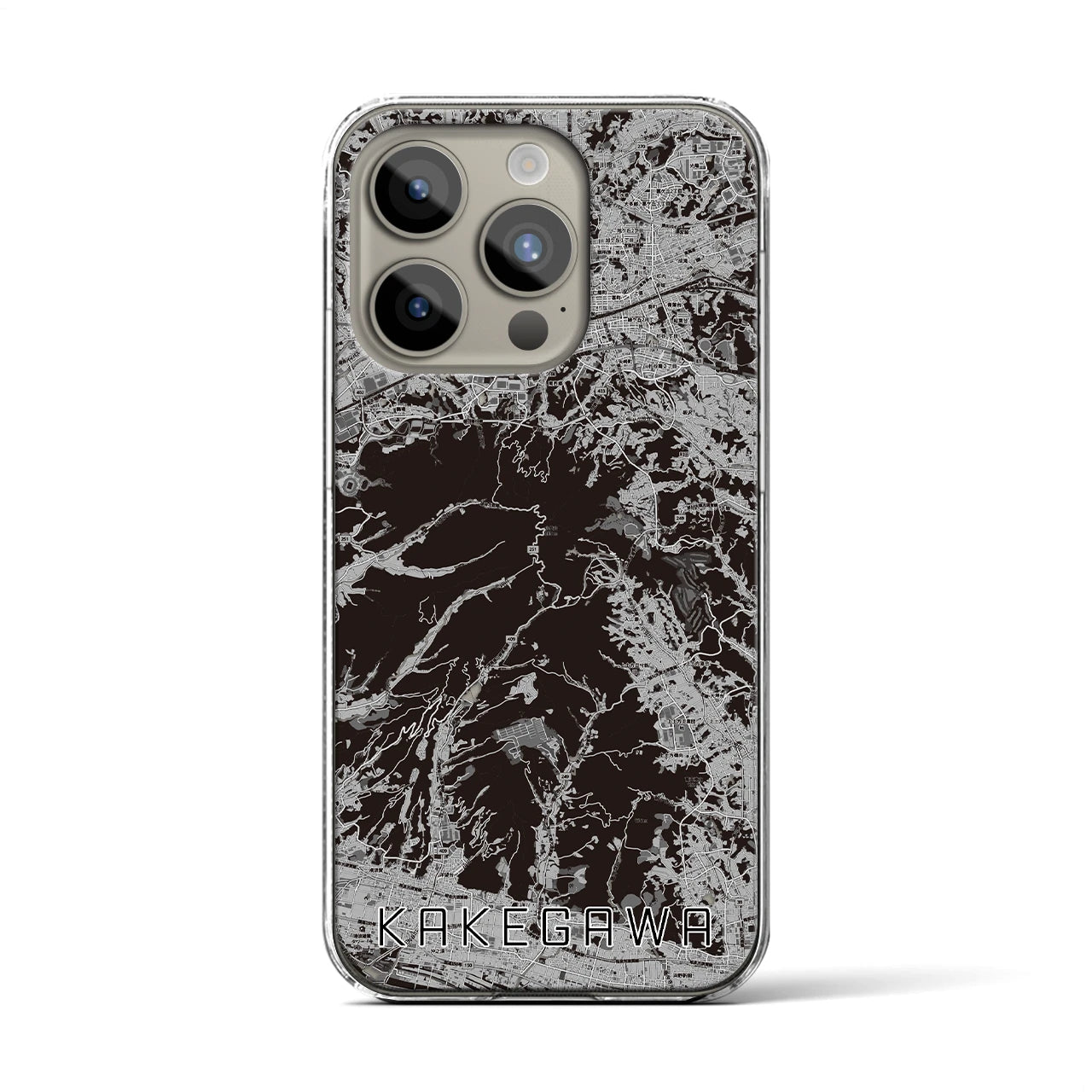 【掛川(静岡県)】地図柄iPhoneケース(クリアタイプ)