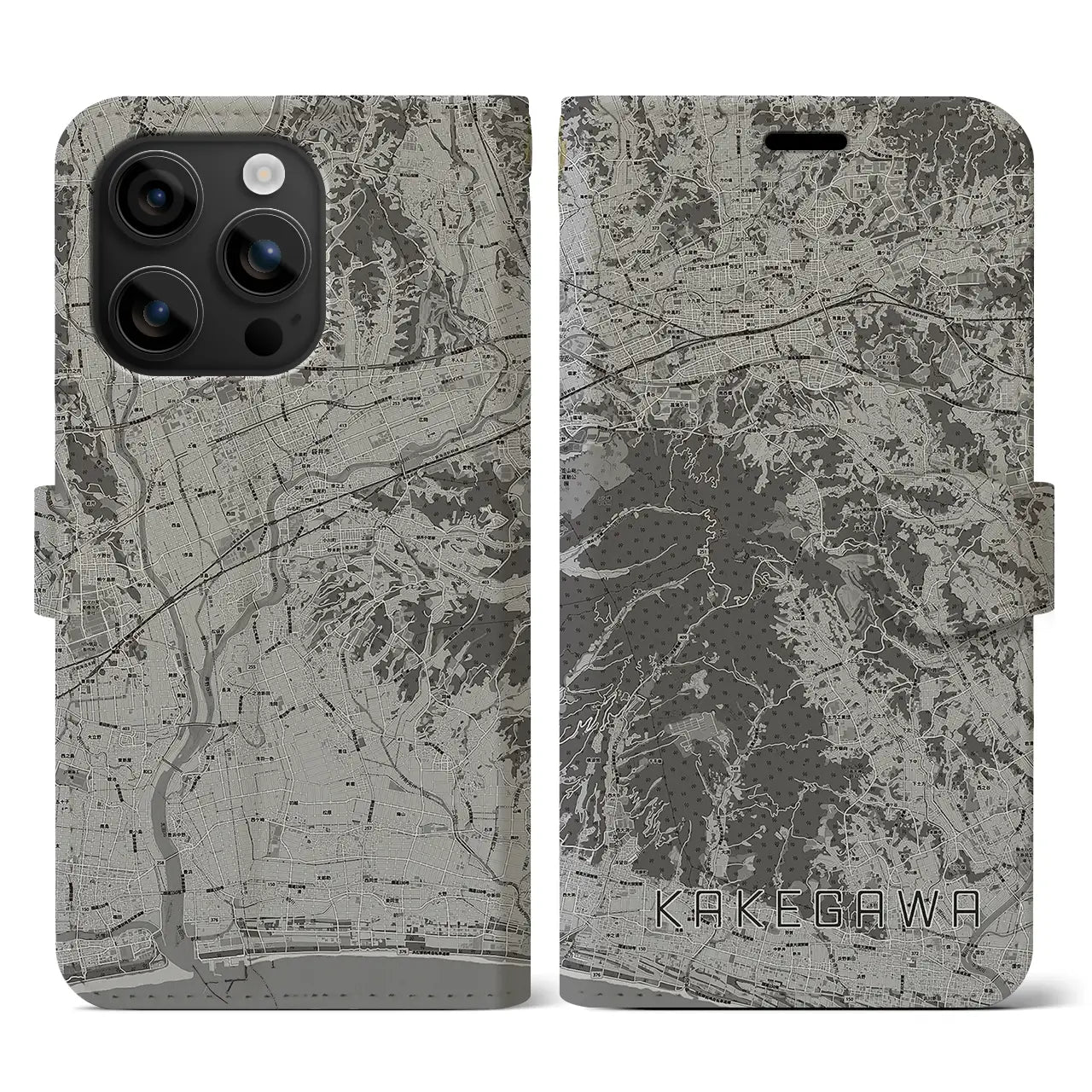 【掛川(静岡県)】地図柄iPhoneケース(手帳タイプ)