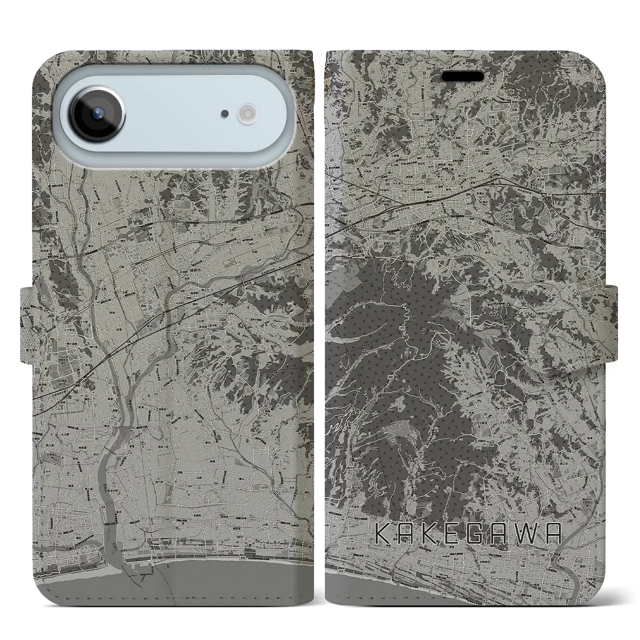 【掛川(静岡県)】地図柄iPhoneケース(手帳タイプ)