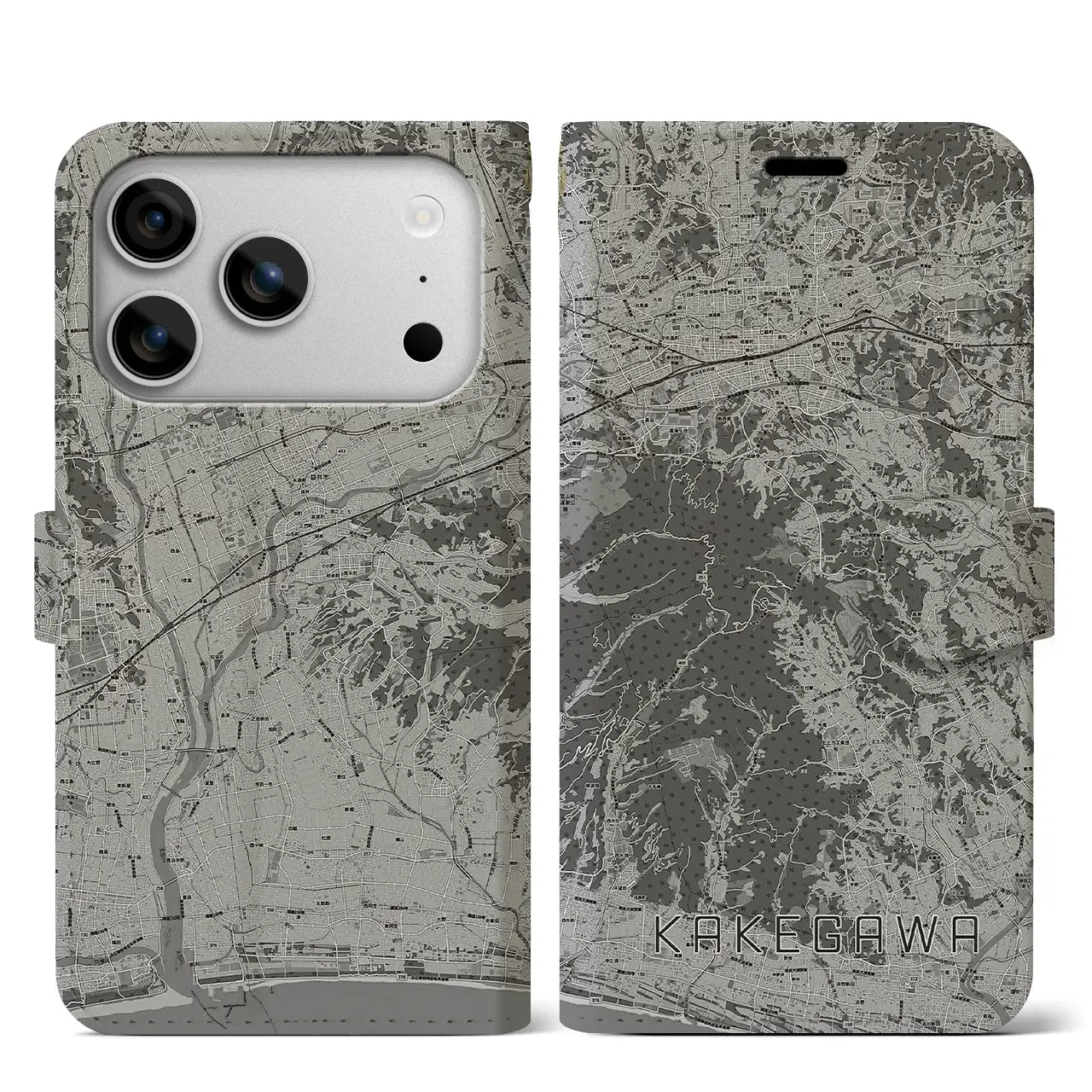 【掛川(静岡県)】地図柄iPhoneケース(手帳タイプ)