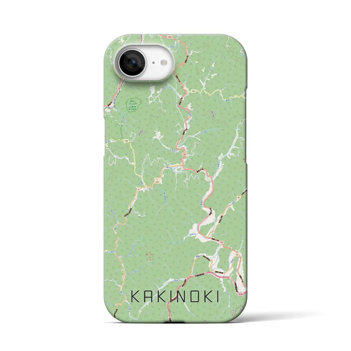 【柿木(島根県)】地図柄iPhoneケース(バックカバータイプ)