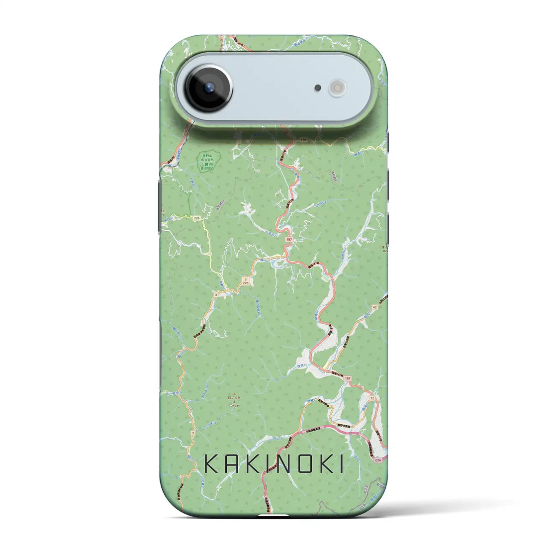 【柿木(島根県)】地図柄iPhoneケース(バックカバータイプ)ナチュラル・iPhone 17 Pro Max 用