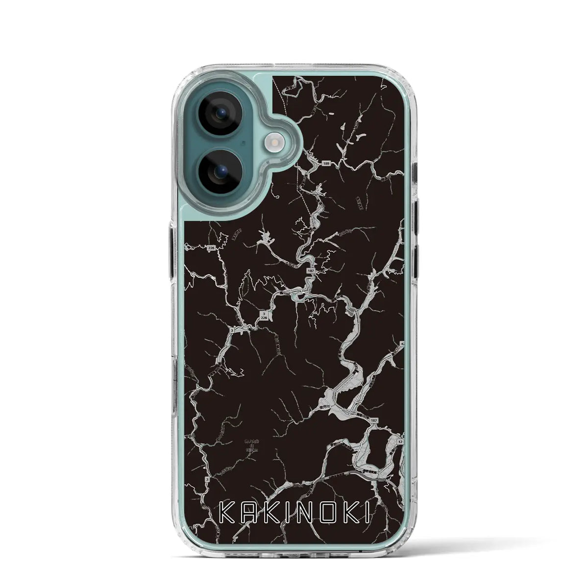 【柿木(島根県)】地図柄iPhoneケース(MagSafeタイプ)