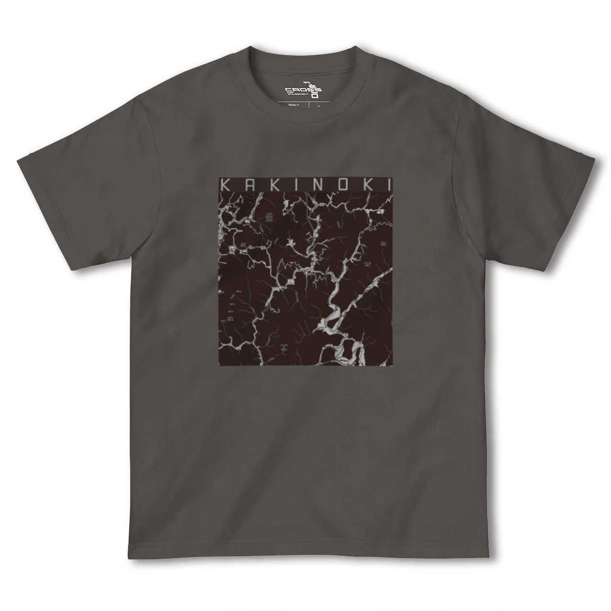 【柿木(島根県)】地図柄ヘビーウェイトTシャツ